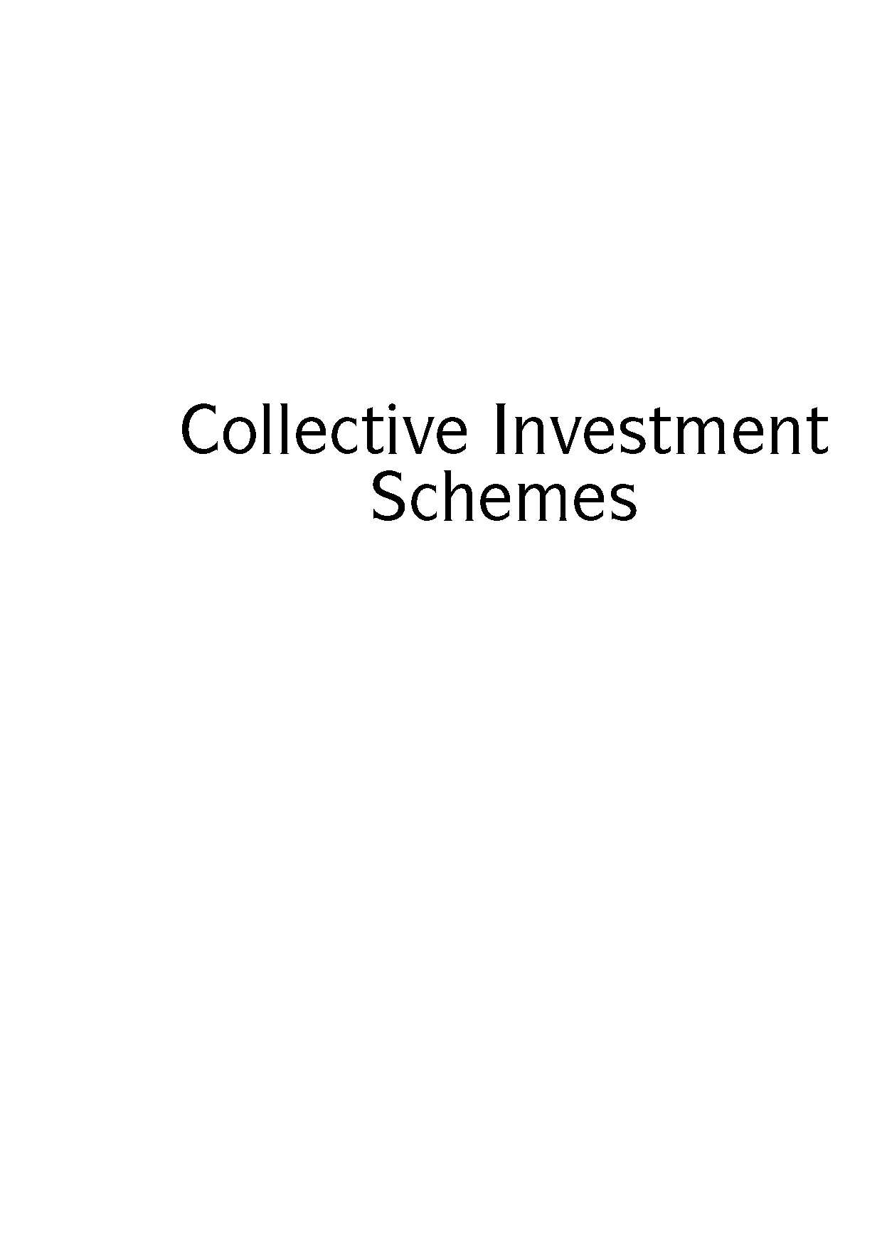 collective asset management scheme